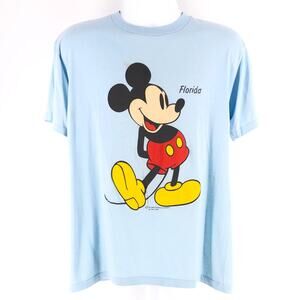 80s Mickey Mouse Florida light blue tshirt 1980s vintage